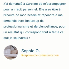 Témoignage Sophie